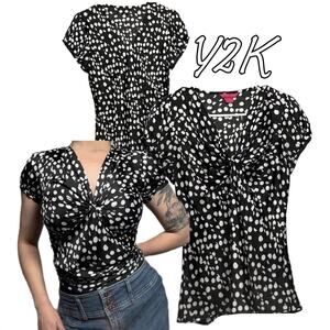 Vintage y2k poka dot shirt